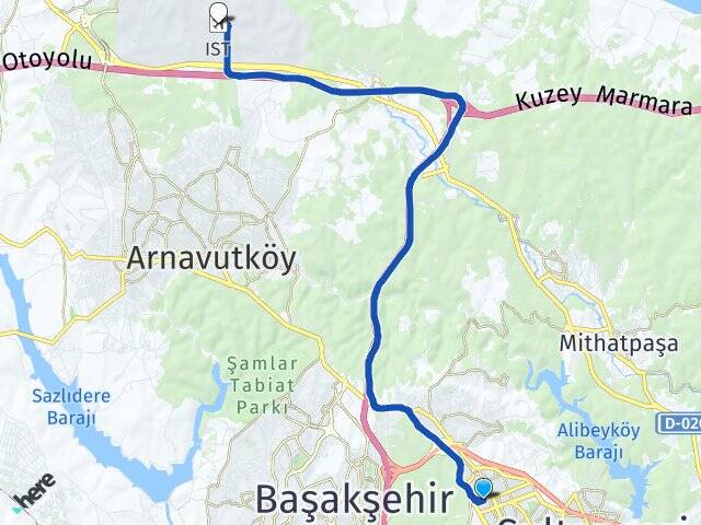 İsmetpaşa İstanbul Havalimanı Arası Kaç Km - Yol Tarifi