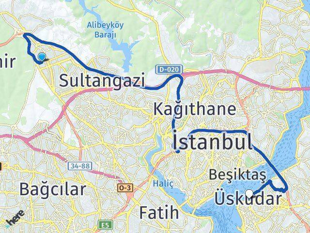 İsmetpaşa Üsküdar Arası Kaç Km - Yol Tarifi