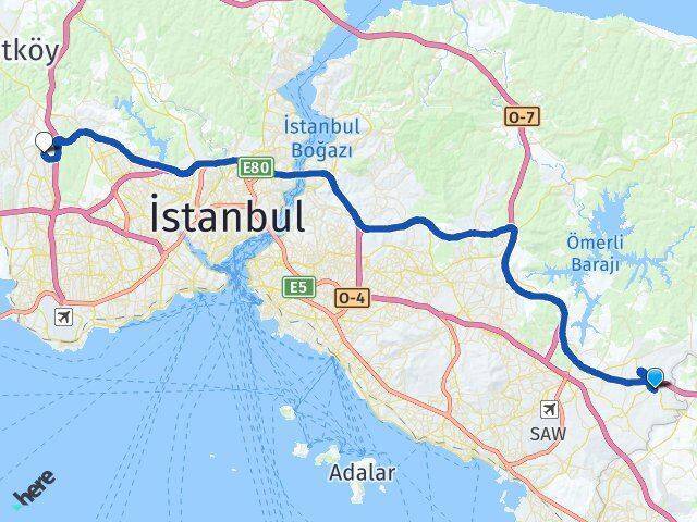 Akfırat Başakşehir Arası Kaç Km - Yol Tarifi