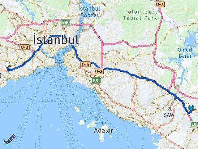 Anadolu Bahçelievler Arası Kaç Km - Yol Tarifi