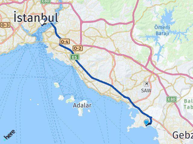 Cami Beşiktaş Arası Kaç Km - Yol Tarifi