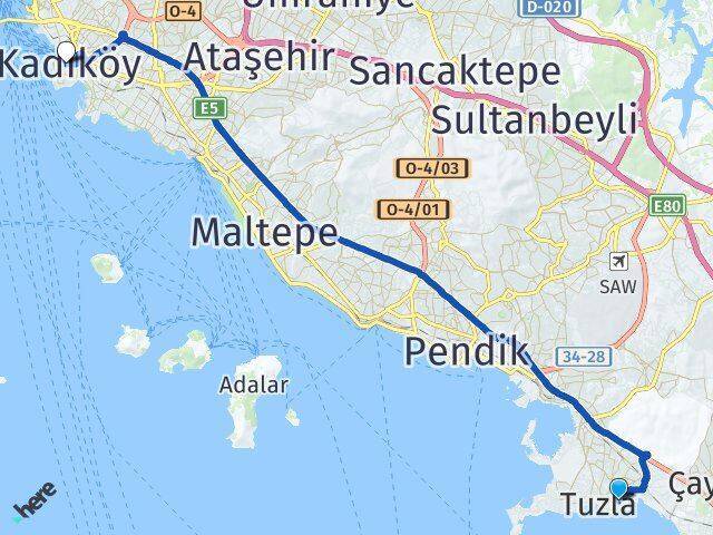 Cami Kadıköy Arası Kaç Km - Yol Tarifi