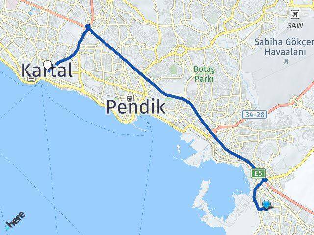 Evliya Çelebi Kartal Arası Kaç Km - Yol Tarifi