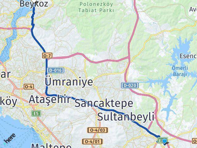 Fatih Beykoz Arası Kaç Km - Yol Tarifi