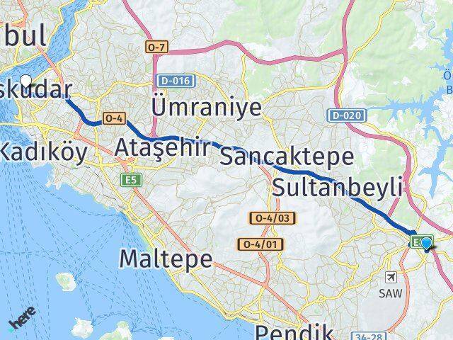 Fatih Üsküdar Arası Kaç Km - Yol Tarifi