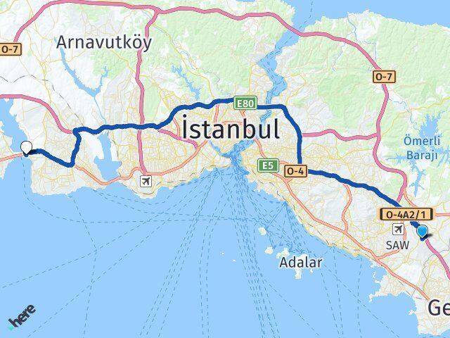 Orhanlı Büyükçekmece Arası Kaç Km - Yol Tarifi