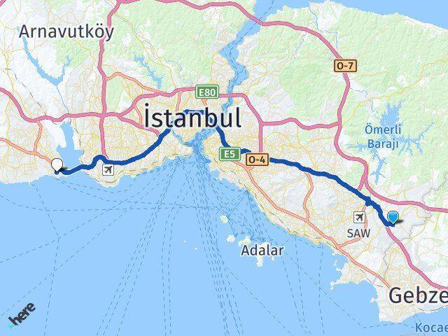 Orta Avcılar Arası Kaç Km - Yol Tarifi