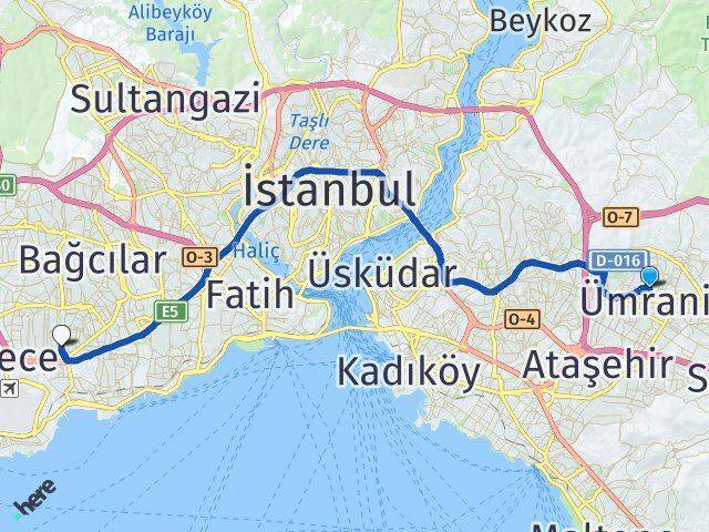 Adem Yavuz Bahçelievler Arası Kaç Km - Yol Tarifi