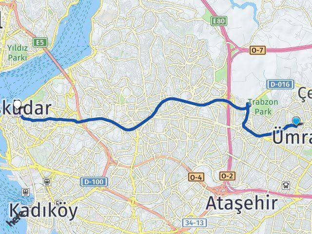 Adem Yavuz Üsküdar Arası Kaç Km - Yol Tarifi