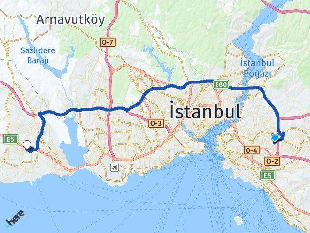 Armağanevler Beylikdüzü Arası Kaç Km - Yol Tarifi
