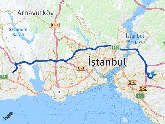 Cemil Meriç Esenyurt Arası Kaç Km - Yol Tarifi