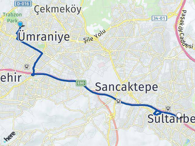 Cemil Meriç Sultanbeyli Arası Kaç Km - Yol Tarifi