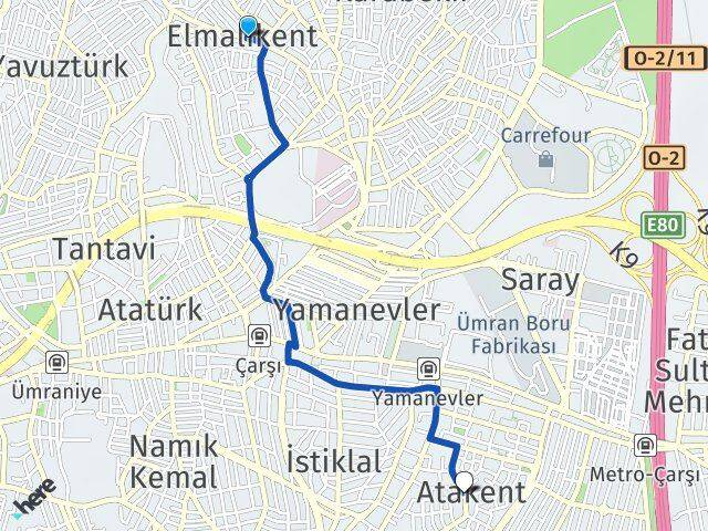 Elmalıkent Atakent Arası Kaç Km - Yol Tarifi