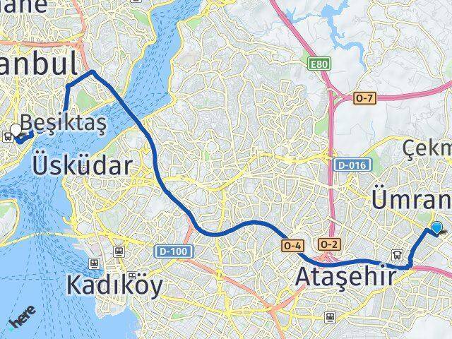 Esenşehir Beyoğlu Arası Kaç Km - Yol Tarifi