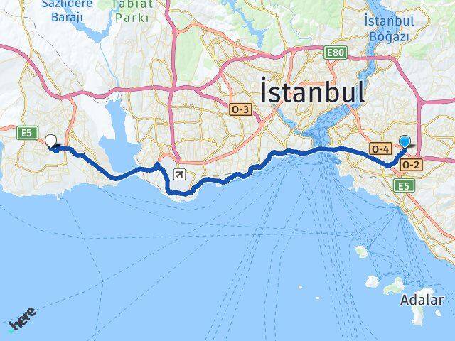 Finanskent Beylikdüzü Arası Kaç Km - Yol Tarifi