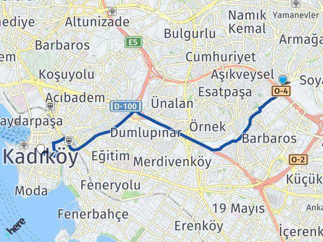 Finanskent Kadıköy Arası Kaç Km - Yol Tarifi