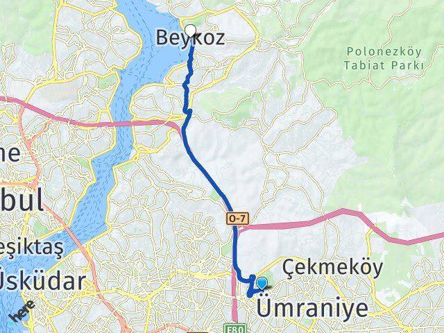 Ihlamurkuyu Beykoz Arası Kaç Km - Yol Tarifi