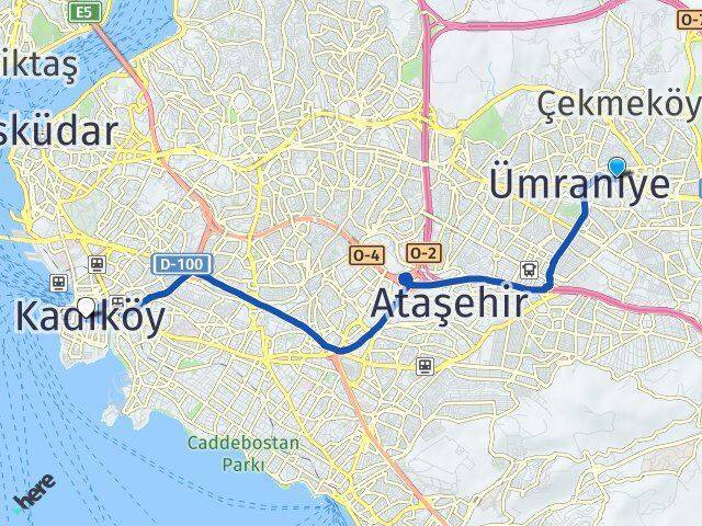 Necip Fazıl Kadıköy Arası Kaç Km - Yol Tarifi