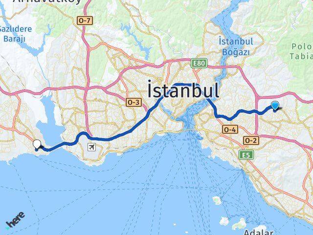 Parseller Avcılar Arası Kaç Km - Yol Tarifi
