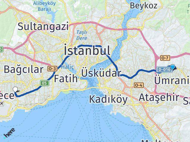 Parseller Bahçelievler Arası Kaç Km - Yol Tarifi