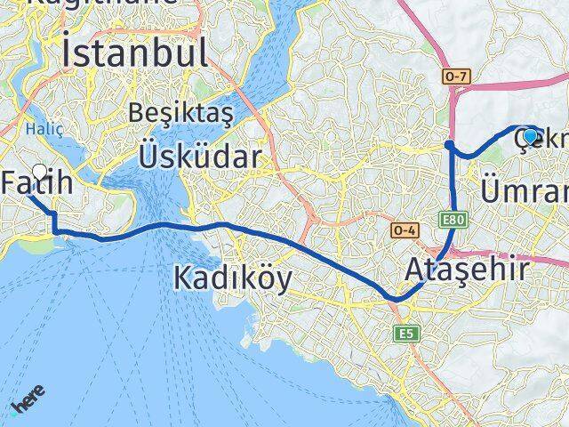 Parseller Fatih Arası Kaç Km - Yol Tarifi