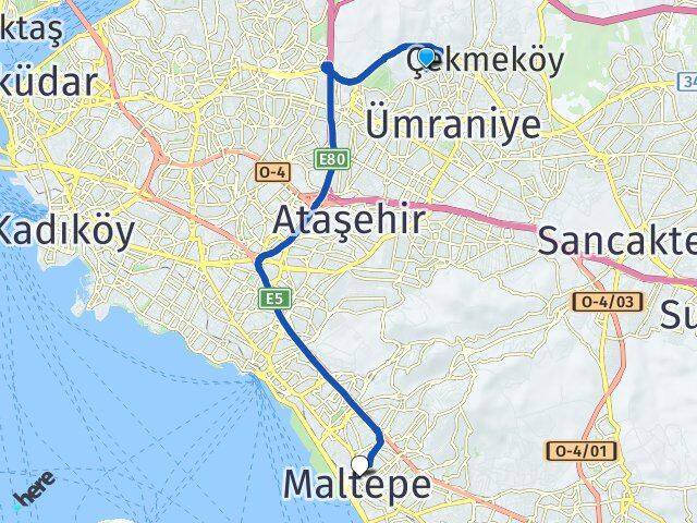 Parseller Maltepe Arası Kaç Km - Yol Tarifi