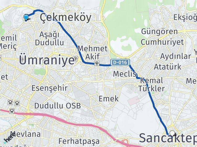Parseller Sancaktepe Arası Kaç Km - Yol Tarifi
