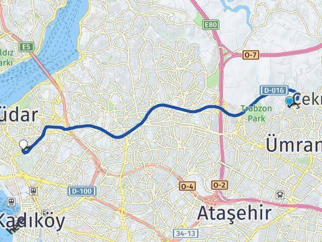Parseller Zeynep Kamil Arası Kaç Km - Yol Tarifi