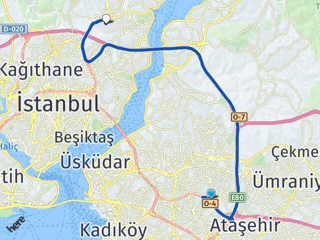 Site İstanbul Teknik Üniversitesi (İTÜ) Arası Kaç Km - Yol Tarifi