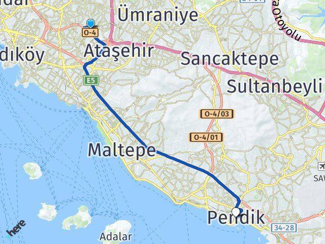 Site Pendik Arası Kaç Km - Yol Tarifi