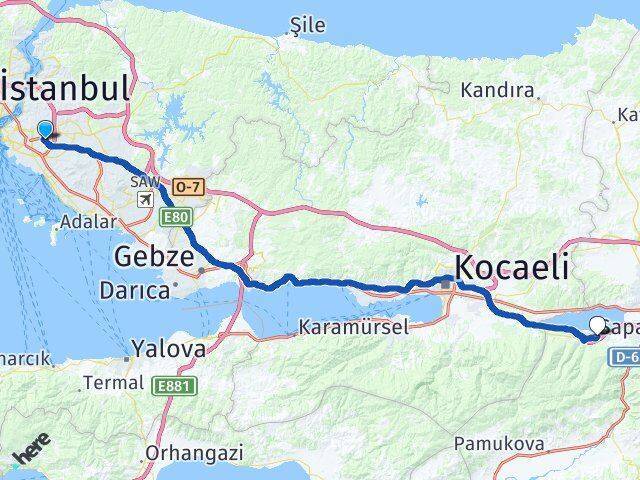 Site Sapanca Arası Kaç Km - Yol Tarifi