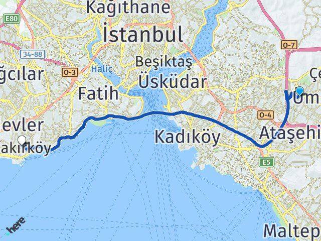 Tepeüstü Bakırköy Arası Kaç Km - Yol Tarifi