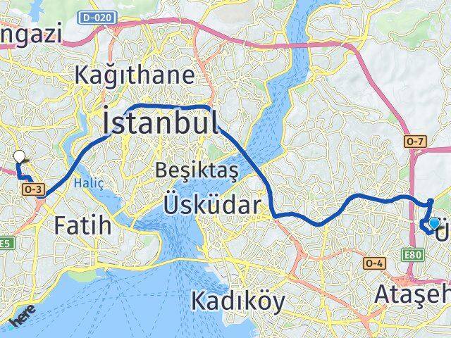 Tepeüstü Bayrampaşa Arası Kaç Km - Yol Tarifi