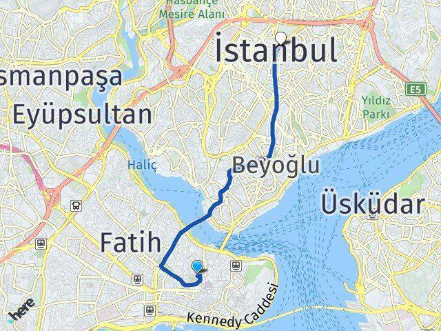 İstanbul Üniversitesi Şişli Arası Kaç Km - Yol Tarifi