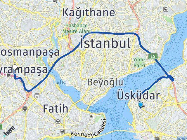 Ahmediye Bayrampaşa Arası Kaç Km - Yol Tarifi