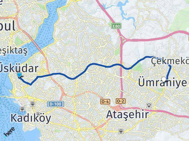 Ahmediye Ümraniye Arası Kaç Km - Yol Tarifi