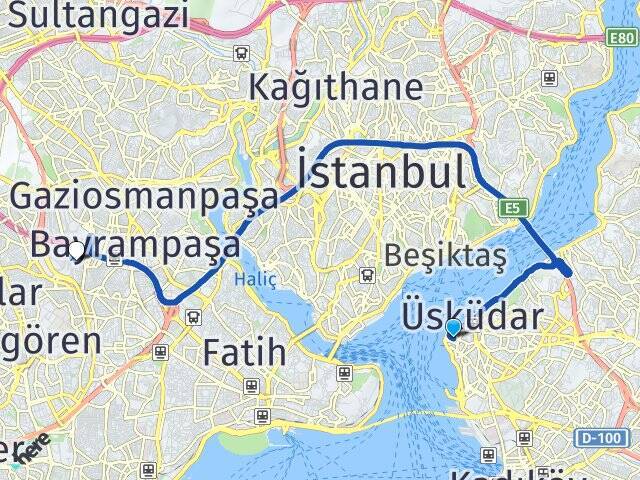 Aziz Mahmut Hüdayi Esenler Otogarı Arası Kaç Km - Yol Tarifi