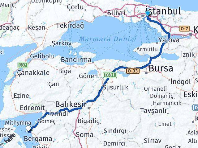 Bahçelievler Sarımsaklı Otogarı Arası Kaç Km - Yol Tarifi