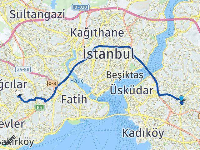 Bulgurlu Güngören Arası Kaç Km - Yol Tarifi