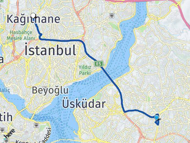 Bulgurlu Kağıthane Arası Kaç Km - Yol Tarifi