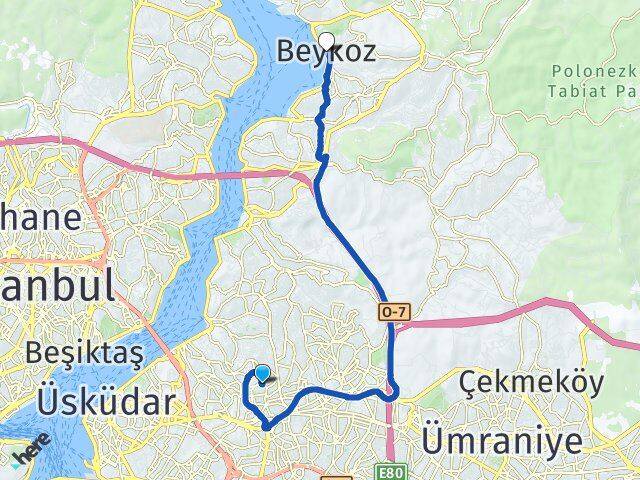 Ferah Beykoz Arası Kaç Km - Yol Tarifi