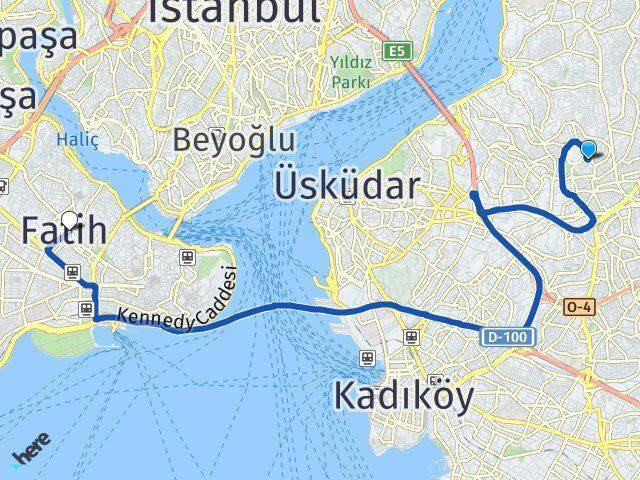 Ferah Fatih Arası Kaç Km - Yol Tarifi