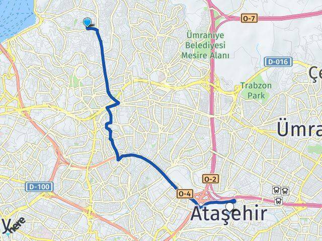 Güzeltepe Ataşehir Arası Kaç Km - Yol Tarifi