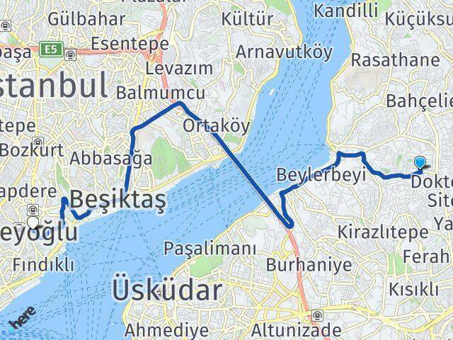 Güzeltepe Beyoğlu Arası Kaç Km - Yol Tarifi