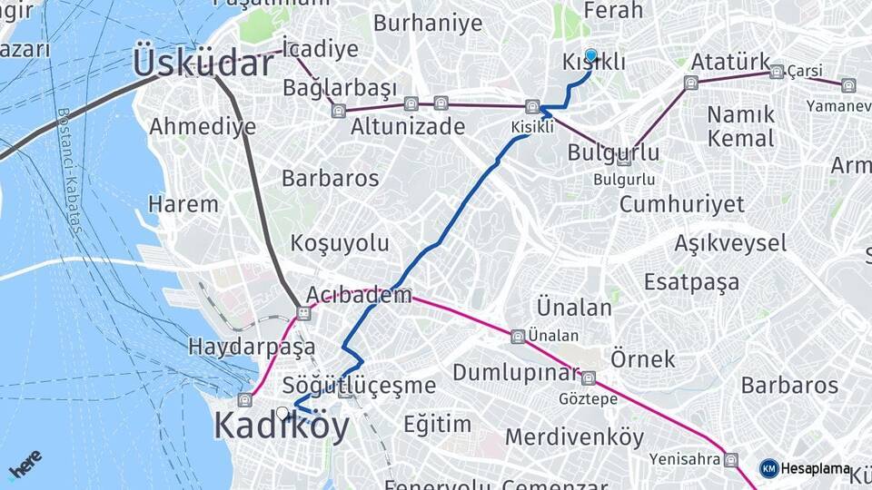 Kısıklı Kadıköy Arası Kaç Km - Yol Tarifi