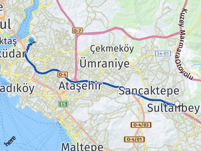 Küplüce Sultanbeyli Arası Kaç Km - Yol Tarifi