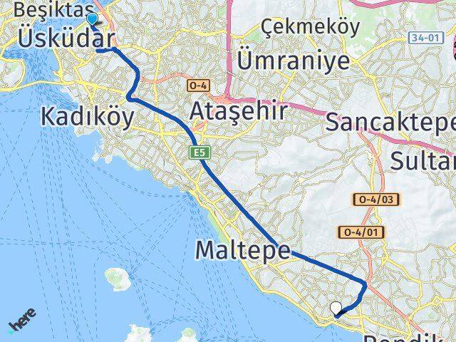 Kuzguncuk Kartal Arası Kaç Km - Yol Tarifi