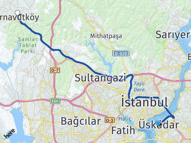 Mimar Sinan Arnavutköy Arası Kaç Km - Yol Tarifi