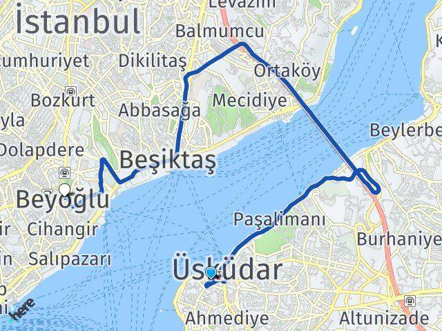 Mimar Sinan Beyoğlu Arası Kaç Km - Yol Tarifi