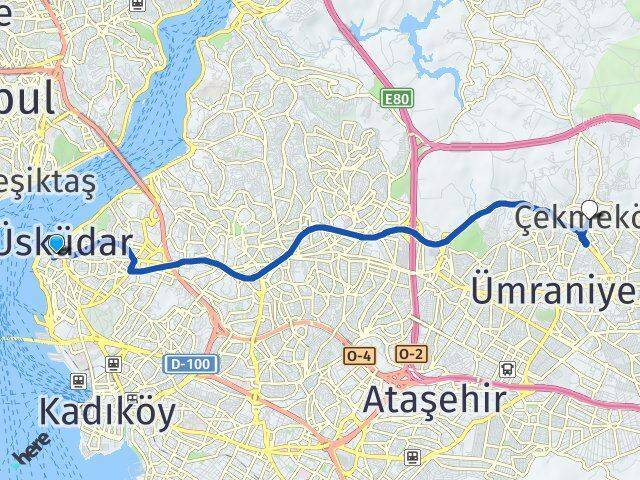 Mimar Sinan Çekmeköy Arası Kaç Km - Yol Tarifi
